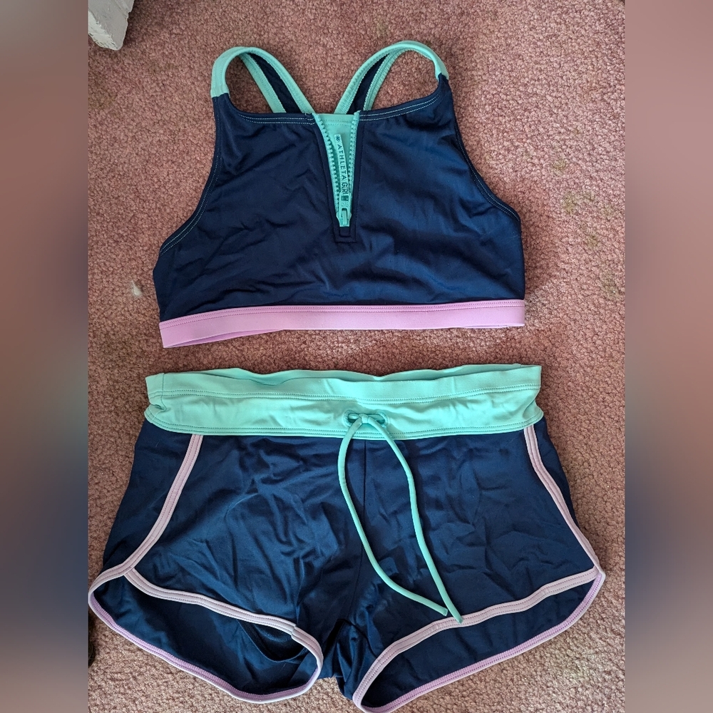 Athleta girl Two Piece Swim Suit - L/12
